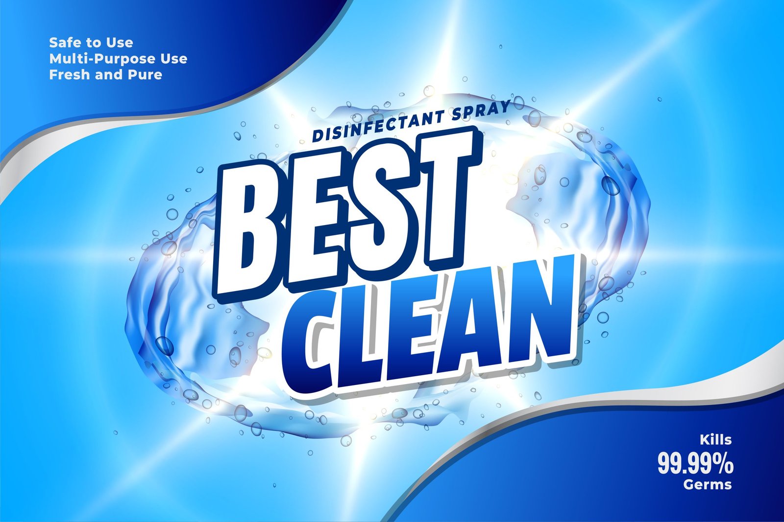 best detergent cleaner label for product promotion